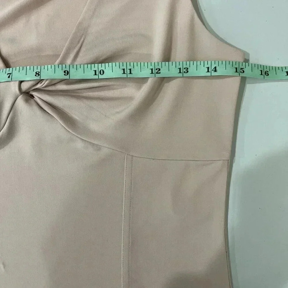 Vtg Y2K Express Size Medium Twist Blouse Contour Ribbed V Neck Wide Strap Tank - Picture 4 of 5